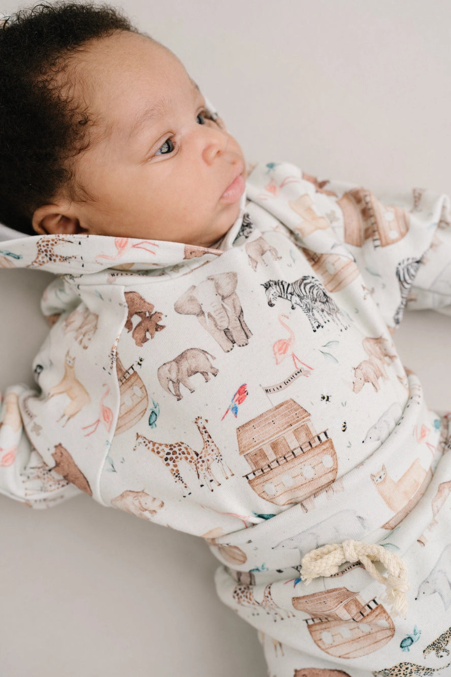 Noah's Ark Hoodie Romper Set