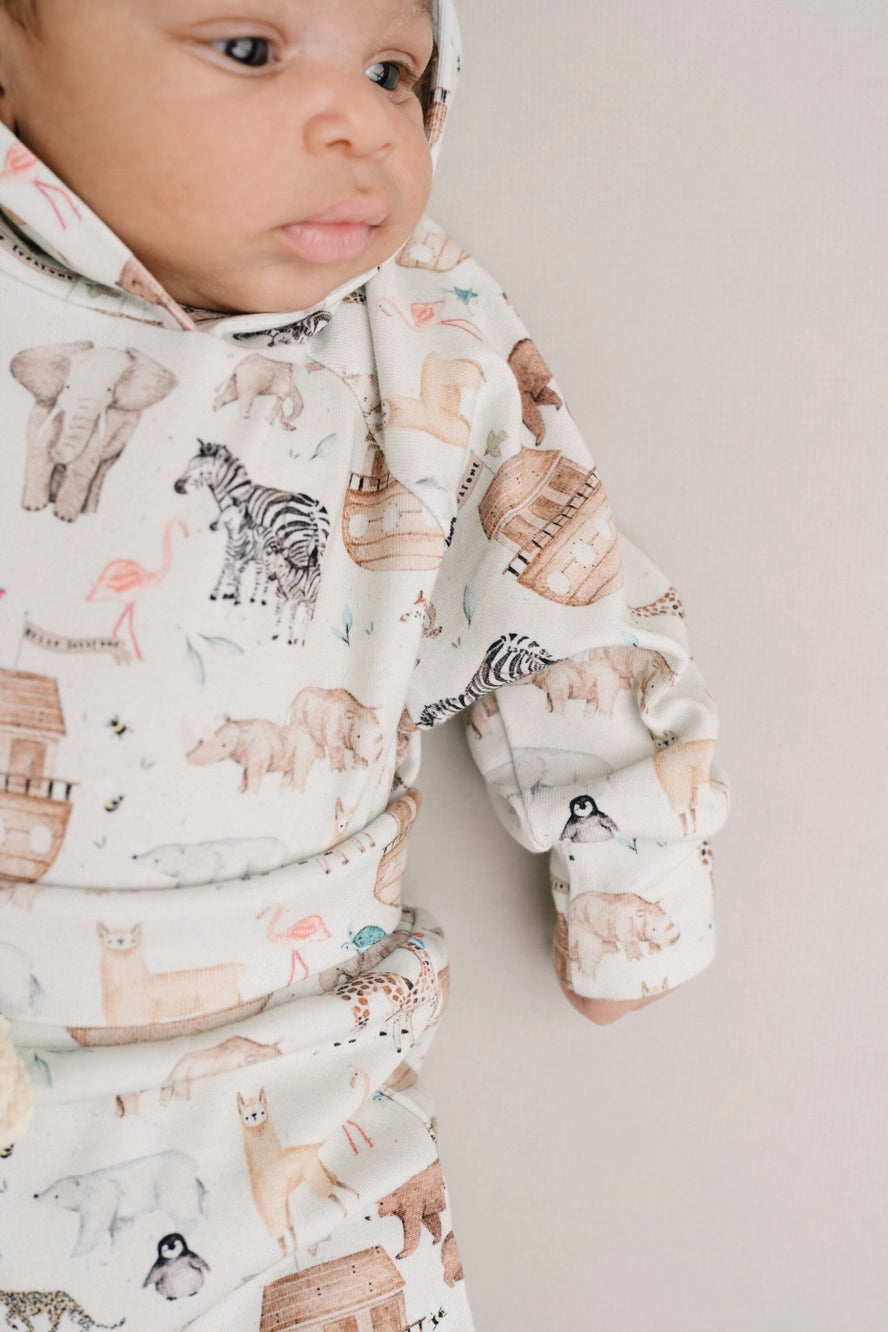 Noah's Ark Hoodie Romper Set