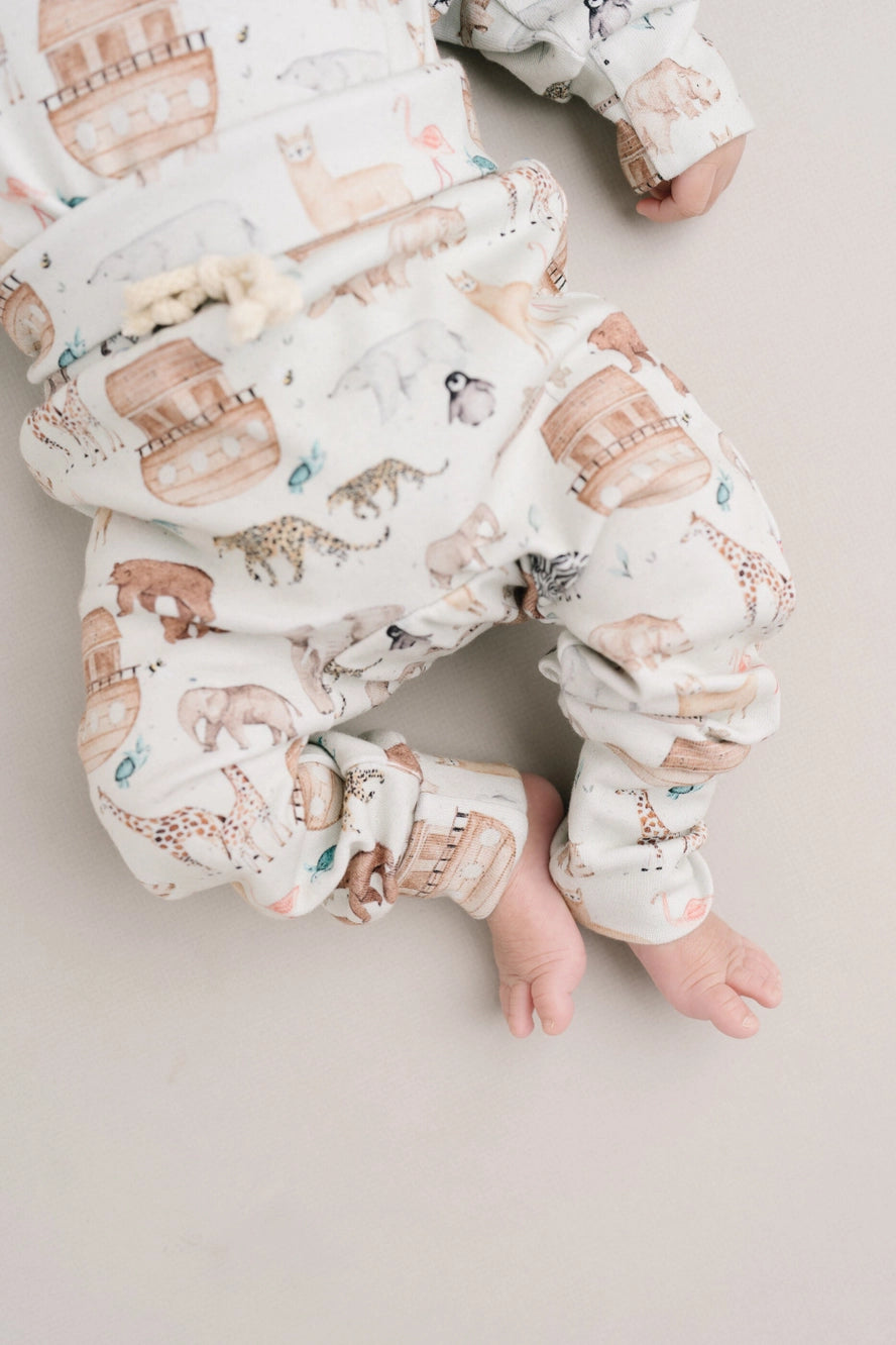 Noah's Ark Hoodie Romper Set